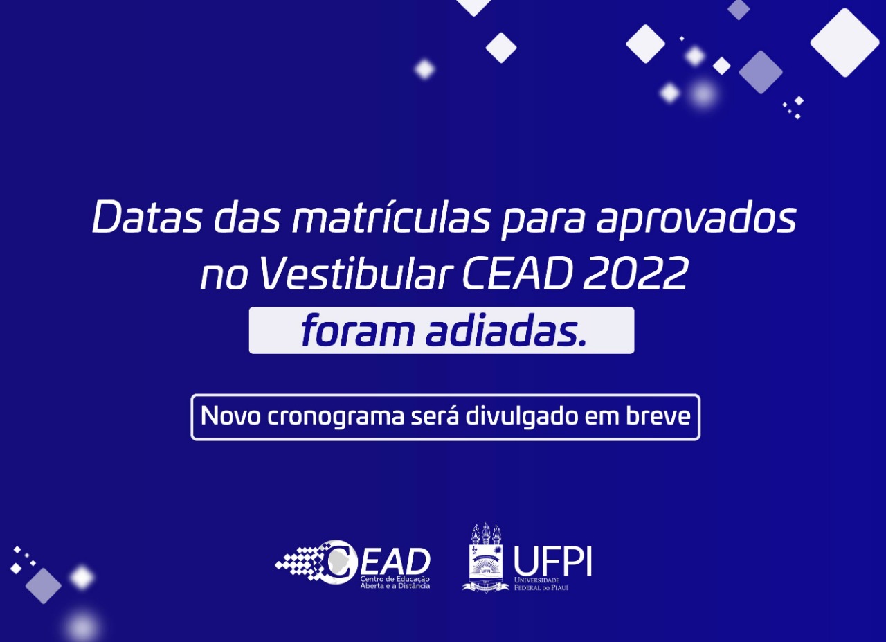 Adiamento das matrículas