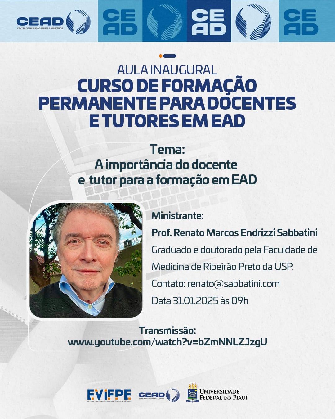 Formacao continuada aula inaugural